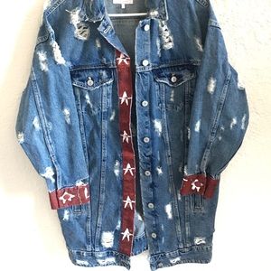 ZARA Distressed Denim Jacket